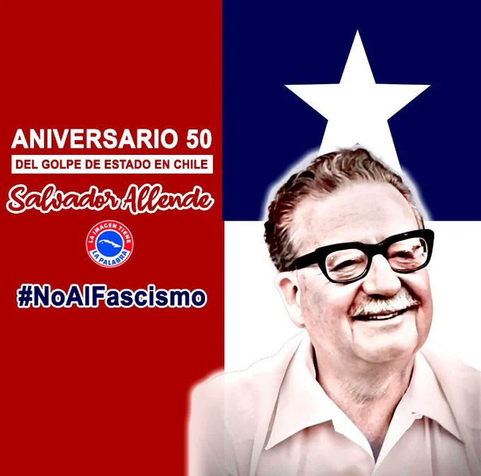 #FidelPorSiempre: Salvador Allende demostró más dignidad, más honor, más valor y más heroísmo q todos los militares fascistas juntos.  
#NoAlFacismo 
#SanctiSpíritusEnMarcha