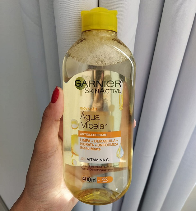 Água Micelar Garnier SkinActive Antioleosidade Vitamina C, 400ml