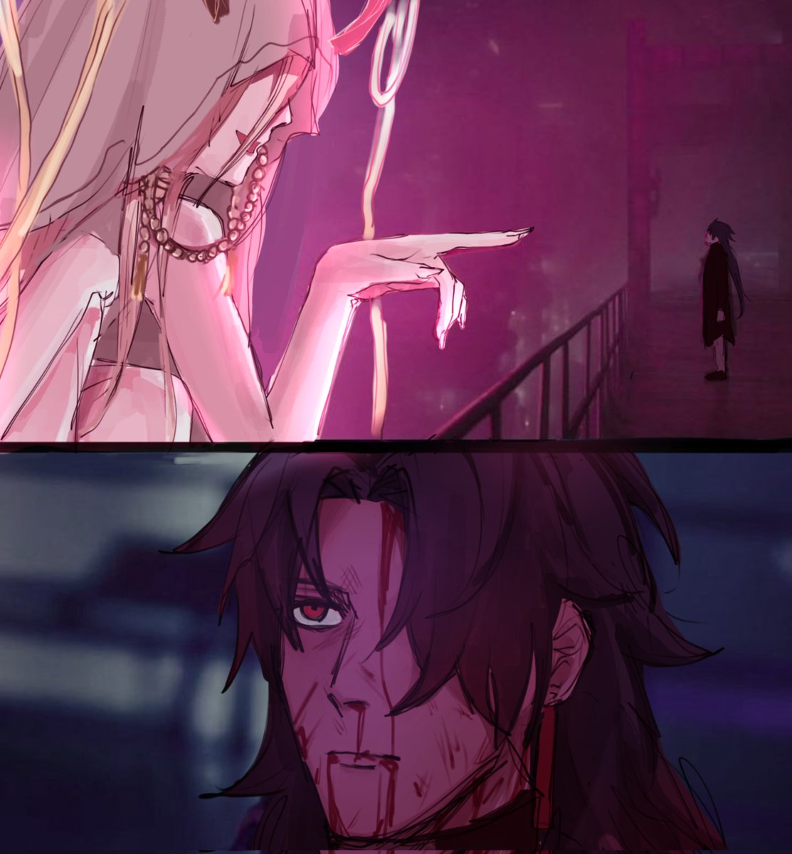 kookwef's tweet photo. You look lonely #HonkaiStaiRail #Blade https://t.co/1KHTnu5yMK