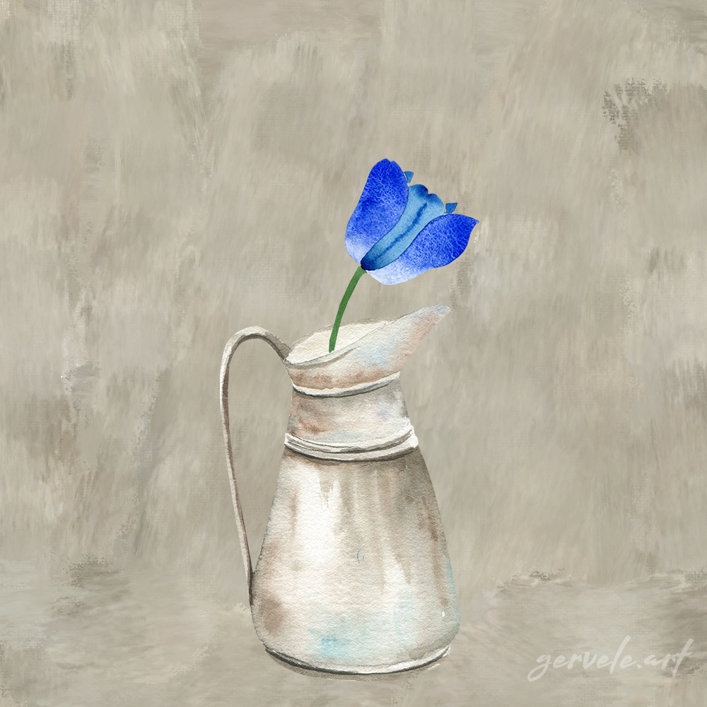 Blue tulip...
#illustration #ArtForSale #digitalartwork #background #artwork