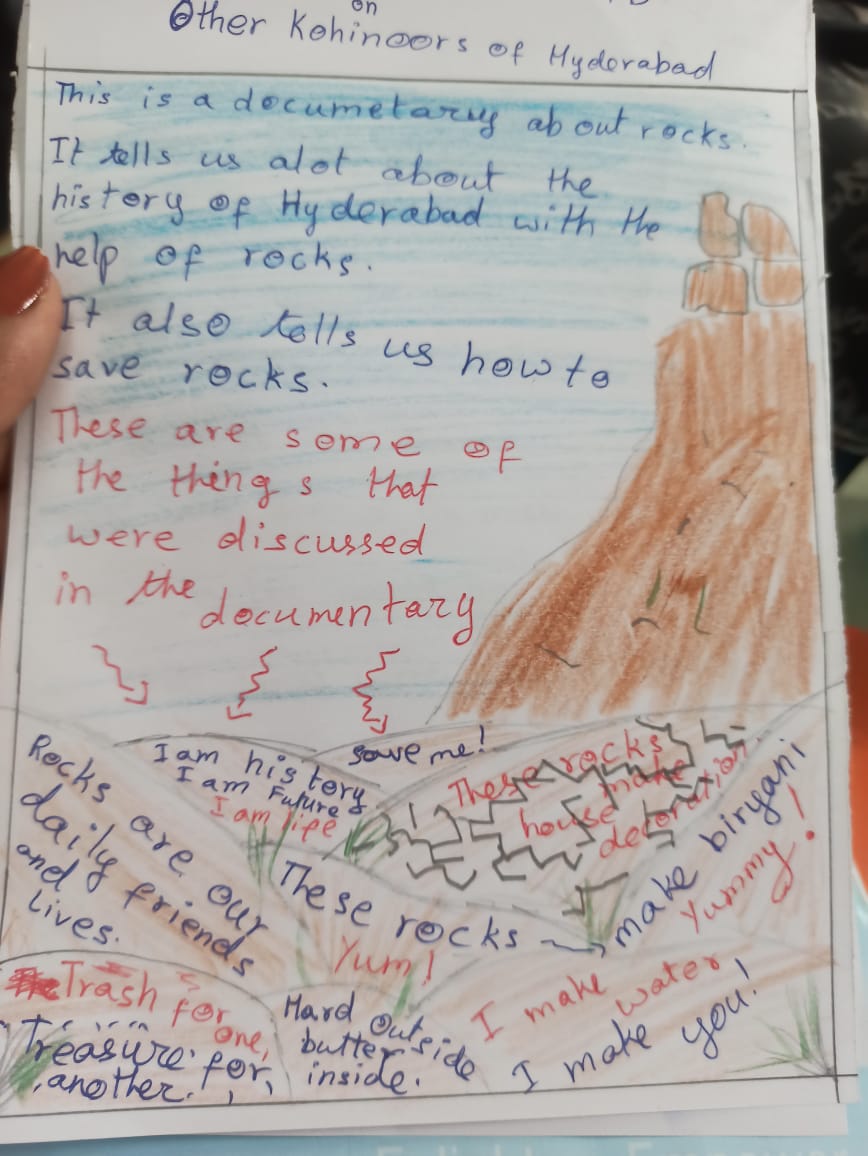 otherkohinoors's tweet photo. #keeponkeepingon Distress with recent news of #DurgamCheruvu, #MoulaAli, #Khajaguda but simply #keepingon to raise #awareness of our #rocks the #treasure we have / are losing. #otherkohinoors at #IndusInternationalSchool, #MyHomeNavadweepa #KutumbakamOrphanageHome. https://t.co/548lJ0tH5G