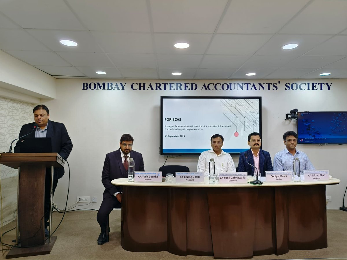 Bombay Chartered Accountants' Society(BCAS) tweet media