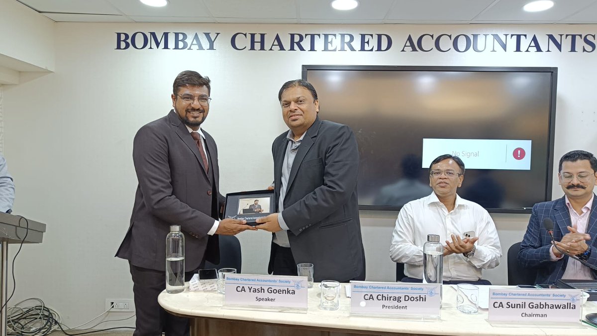 Bombay Chartered Accountants' Society(BCAS) tweet media