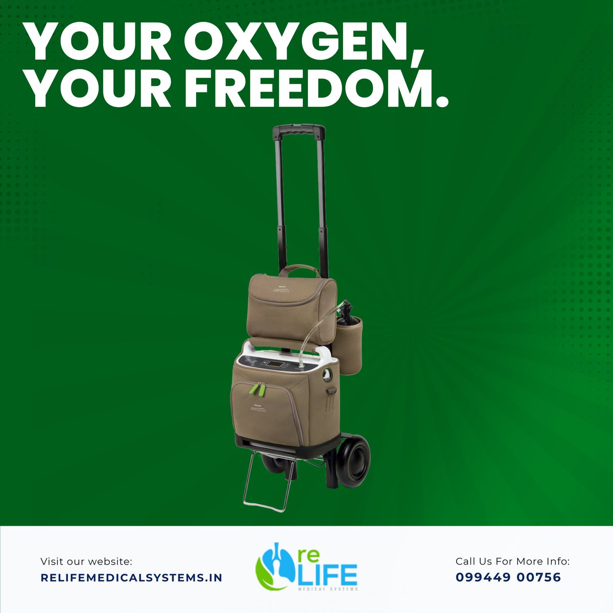 Embrace Life's Adventures with the Freedom of Portable Oxygen! ✈️ #PortableOxygen #BreatheEasyAnywhere #relifemedicalsystems #chennai