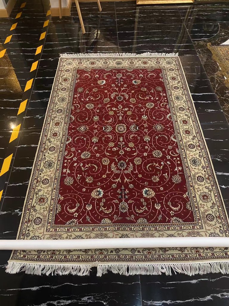 camelcarpet's tweet image. 4x6ft handmade wool silk carpet to USA. #woolsilkrug #woolsilkcarpet