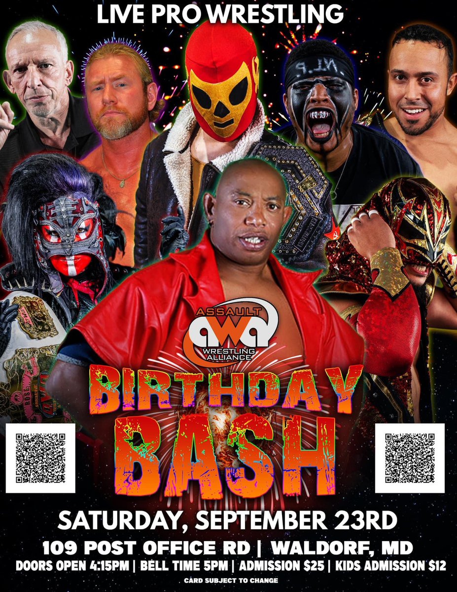 OJ_PurpleStuff's tweet image. 🤵🏾🎤🤼🏿‍♂️Upcoming shows:
9/23 @AssaultWrestlin BIRTHDAY BASH
9/24 @FighttProW ENTER THE FIGHT
10/15 @PAWD_WC THRILLER
#liveprowrestling #ringannouncerlife #onefall #bookOJ
