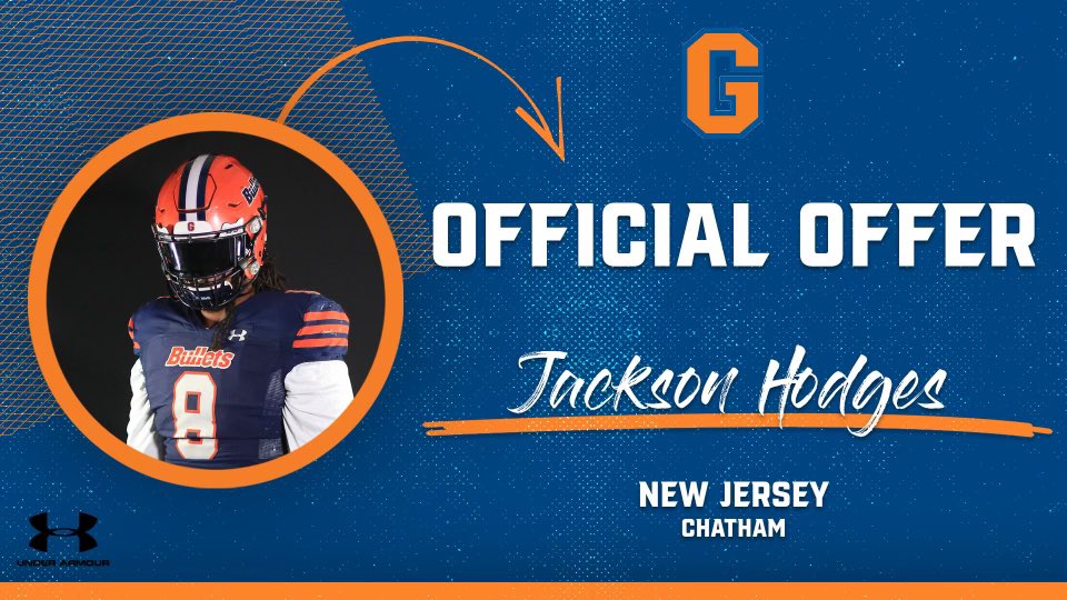 Jacksonhodges_'s tweet photo. Honored to have received my first offer from @GburgFB https://t.co/lKAbt5DAY8