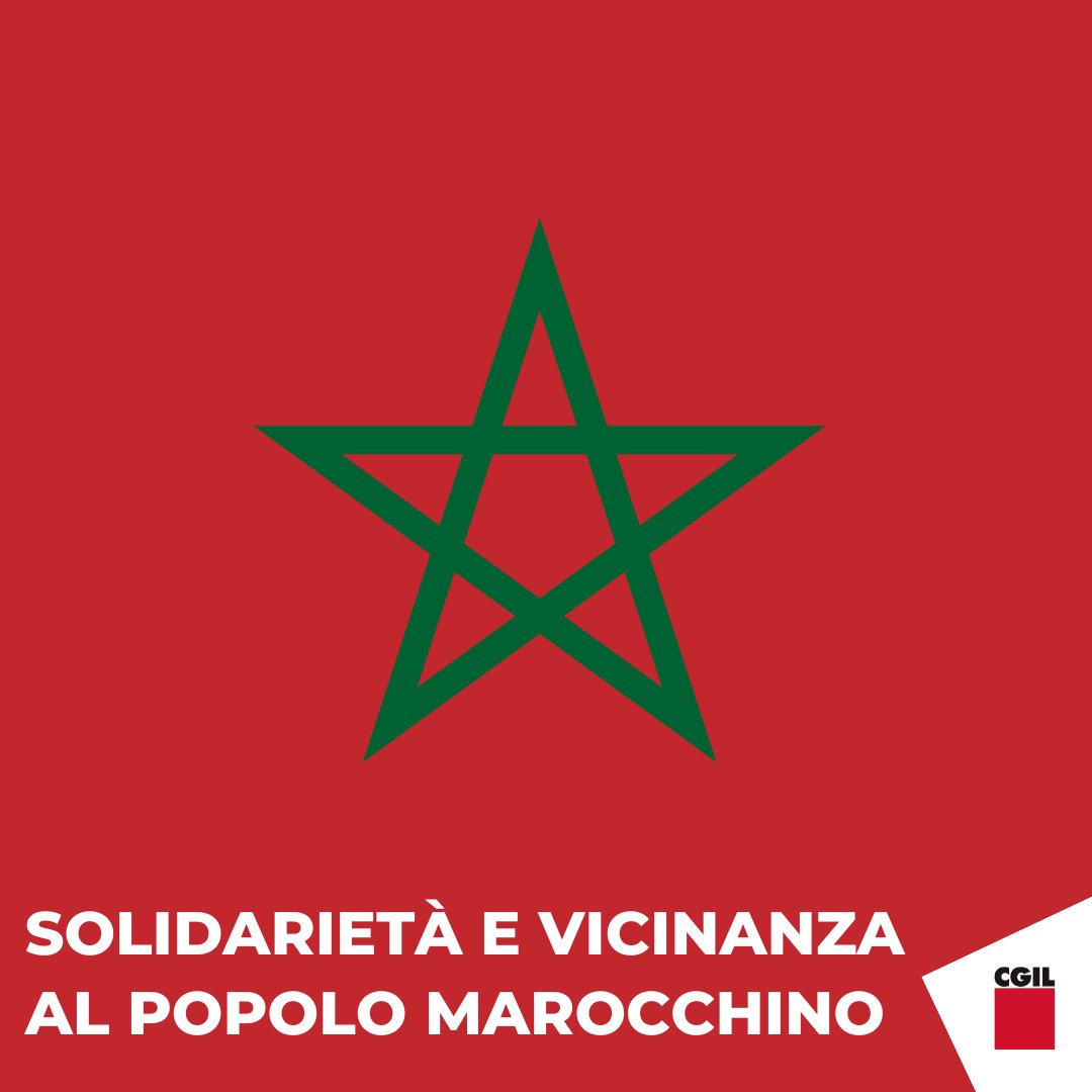 #MaurizioLandini scrive a <a href="/ugtm/">ugtm</a>, <a href="/cdt_maroc/">الكونفدرالية الديمقراطية للشغل</a>, <a href="/umtinfos/">UMT</a> per esprimere la vicinanza e la solidarietà della #Cgil dopo il terremoto in #Marocco: "Saremo al fianco delle famiglie delle vittime e ai lavoratori impegnati nella ricostruzione" 

tinyurl.com/3vbutu4m
