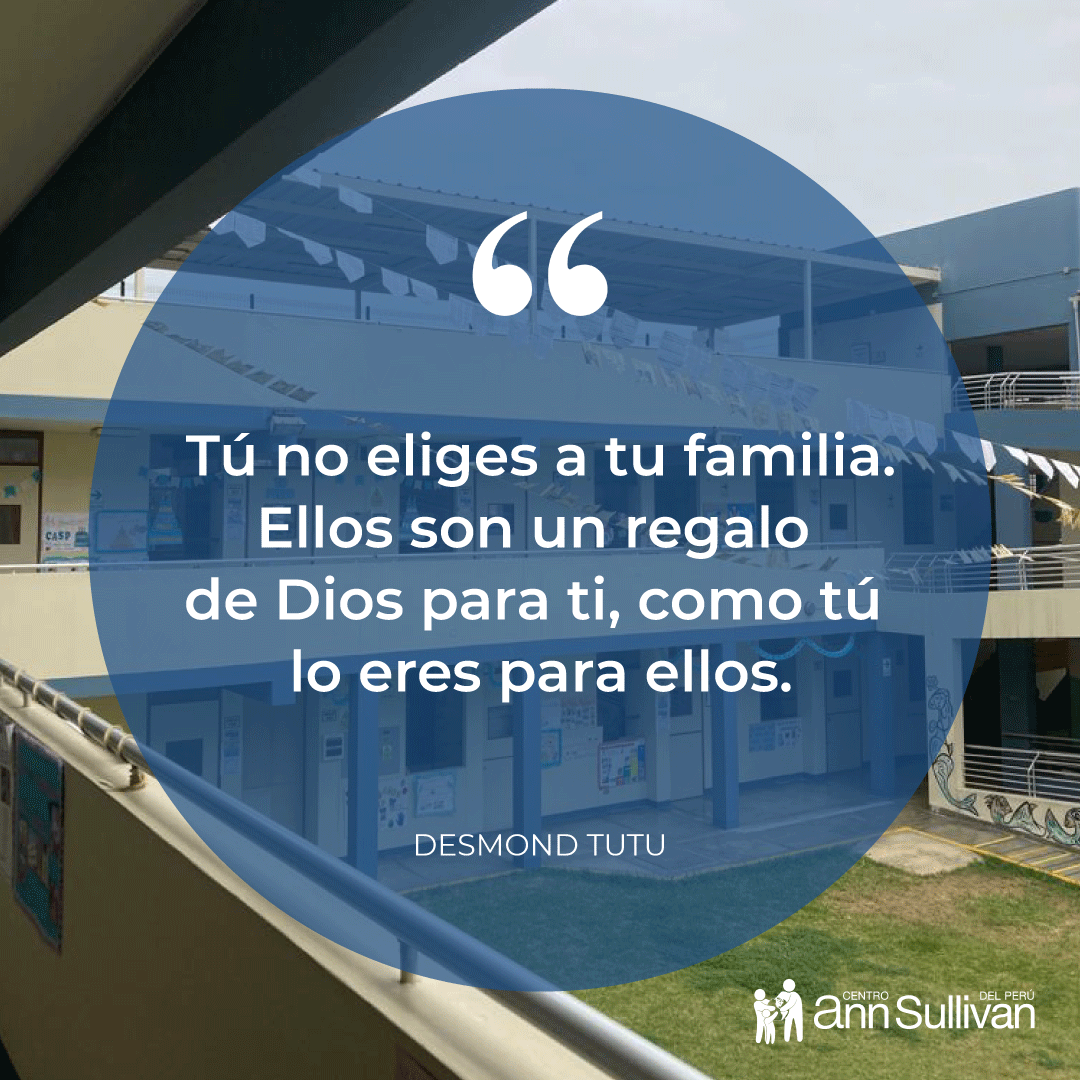 annsullivanperu's tweet photo. "Tú no eliges a tu familia. Ellos son un regalo de Dios para ti, como tú lo eres para ellos"
(Desmond Tutu)

¡Juntos hacemos posible, lo imposible!

#CentroAnnSullivanDelPeru #CASP #ModeloCASP #EducacionAFamilias #Terapias #TEA #TranstornosDelDesarrollo #SindromeDeDown https://t.co/jNR96lPjXb