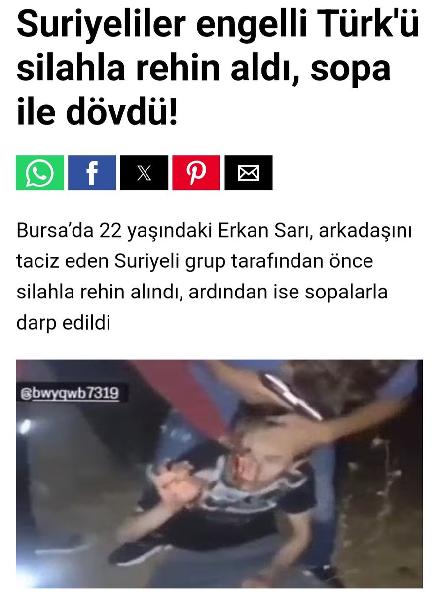 Bu şerefsizlerin 22 yaşındaki %60 engelli bir kardeşimize yaptıkları sizin için ne anlam ifade ediyor sayın yetkililer? Üç maymunu oynamaya devam mı edeceksiniz? 

Valilik açıklama yapmış 'Suriyeliler tutuklanmış' diye. Olaydan günler sonra yapılan açıklama vatanını seven hiçbir