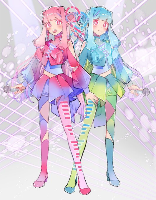 琴葉茜 ,琴葉葵 「琴葉姉妹のバレンタインの抱き枕のを描きました
