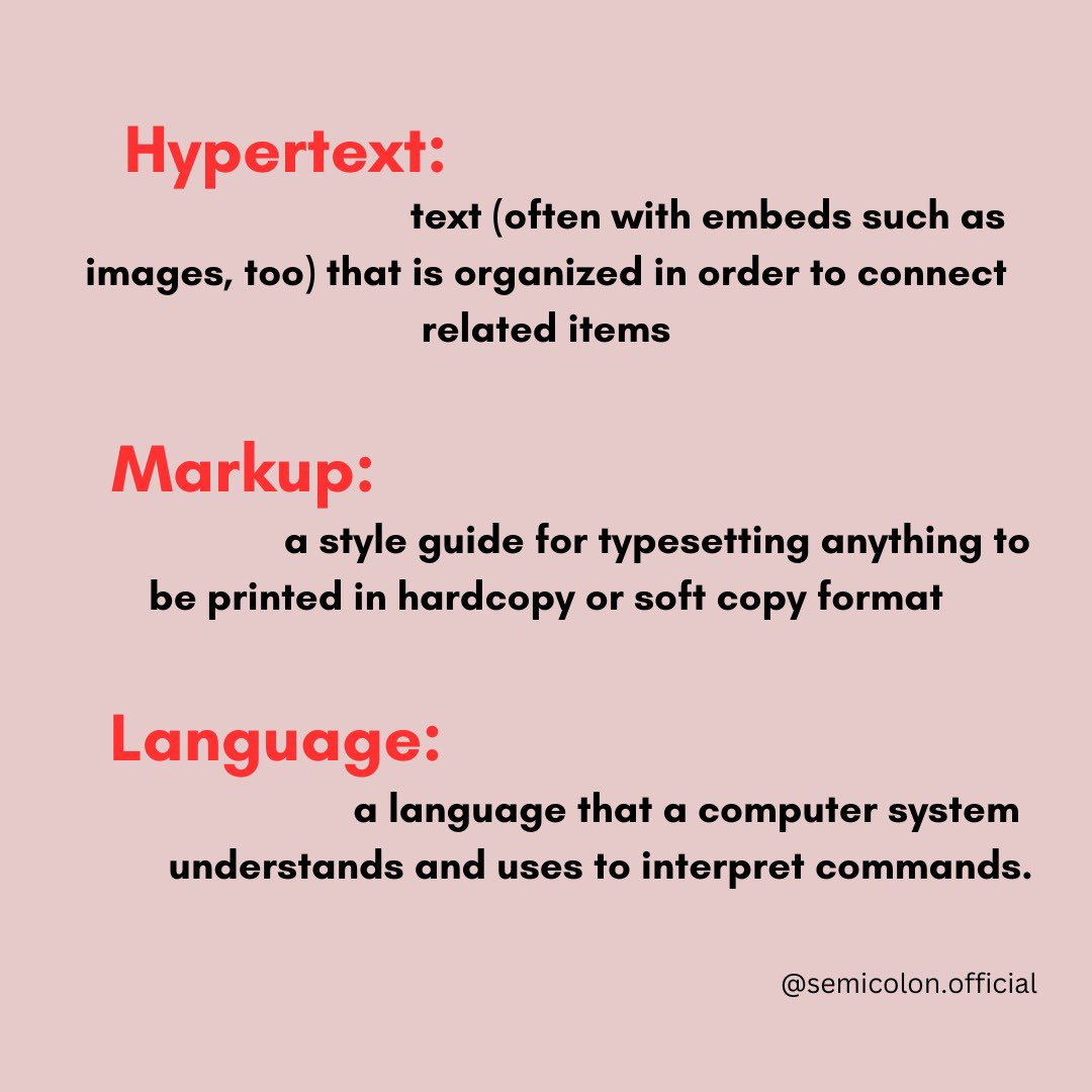 semicolon0ff's tweet image. HTML
.
 @semicolon0ff 
.
#html #whatishtml #semicolon #coding