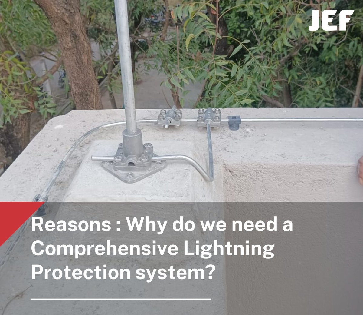 JeftechnoIndia's tweet image. Why do we need comprehensive lightning protection system 
1. Safety Assurance
2. Asset Protection
3. Business Continuity
4. Insurance Premium Reduction
5. Compliance with Regulations
#lightning #lightningprotection #lightningprotectionsystem #lightningcomponents #lightningsafety