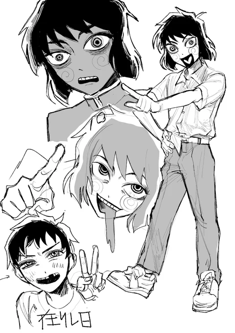 ちゃんと漫画にしたいなと思い色々考えながららくがきしたものをもったいないので載せる 
