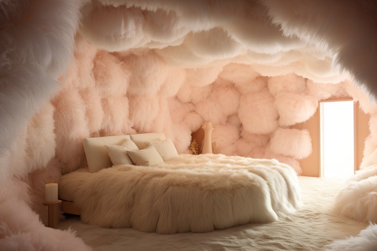 SuperDwell's tweet photo. Who needs a blanket when the walls give the coziest embrace? Dive into a bedroom where every inch whispers “soft touch”.

#ai #aiinteriordesigner #aiinteriordesign #interiordesign #interiors #architecture #artificialintelligence #interiordesigner #aiarchitecturedesign #aidesigns https://t.co/C2k6xHSESz