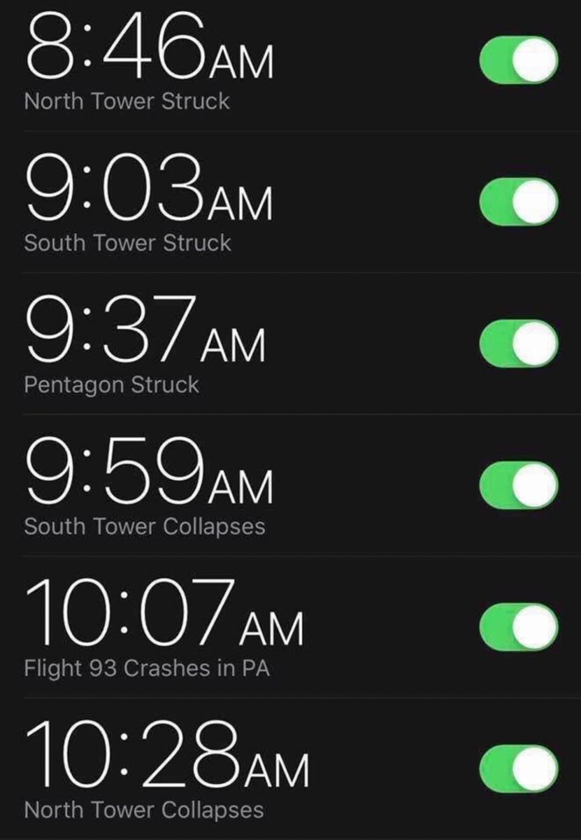 CJFireBuffs's tweet photo. Never forgive, never forget 9/11/01 🇺🇸 https://t.co/D8XEe3k9wy