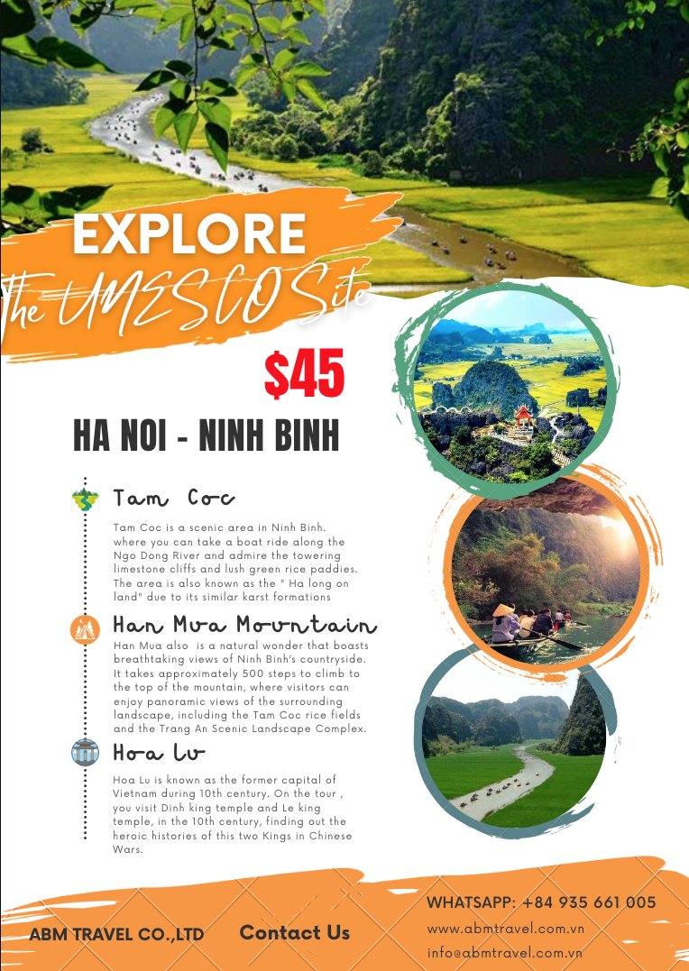abmtravel_vn's tweet photo. DISCOVER THE WORLD UNESCO SITES NINH BINH
#abmtravel #johnabm #sapa #halongbay #ninhbinh #hoian #nhatrang #dalat #mekongtour #vietnam #travel #familytrips #companytrips #outingtrips #packagetours #privatetours #trekking #diving #teambuilding #biking #motortrips https://t.co/vaFwcZwCWL