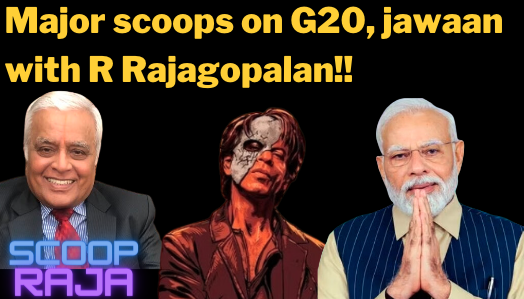 Dont forget to tune in at 8pm @RAJAGOPALAN1951 on major scoops on G20, Jawaan and more.. on youtube.com/c/CandidMeena