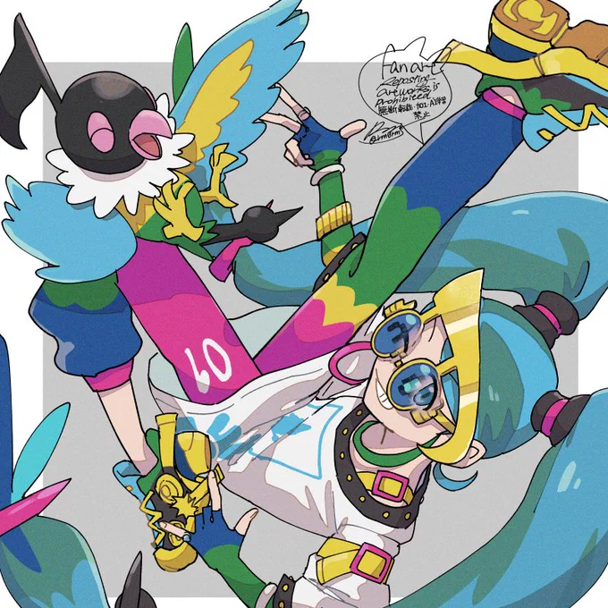 ペラップとミクでブレイクダンスとかもしながら一緒に歌ってほしい #ポケミク 