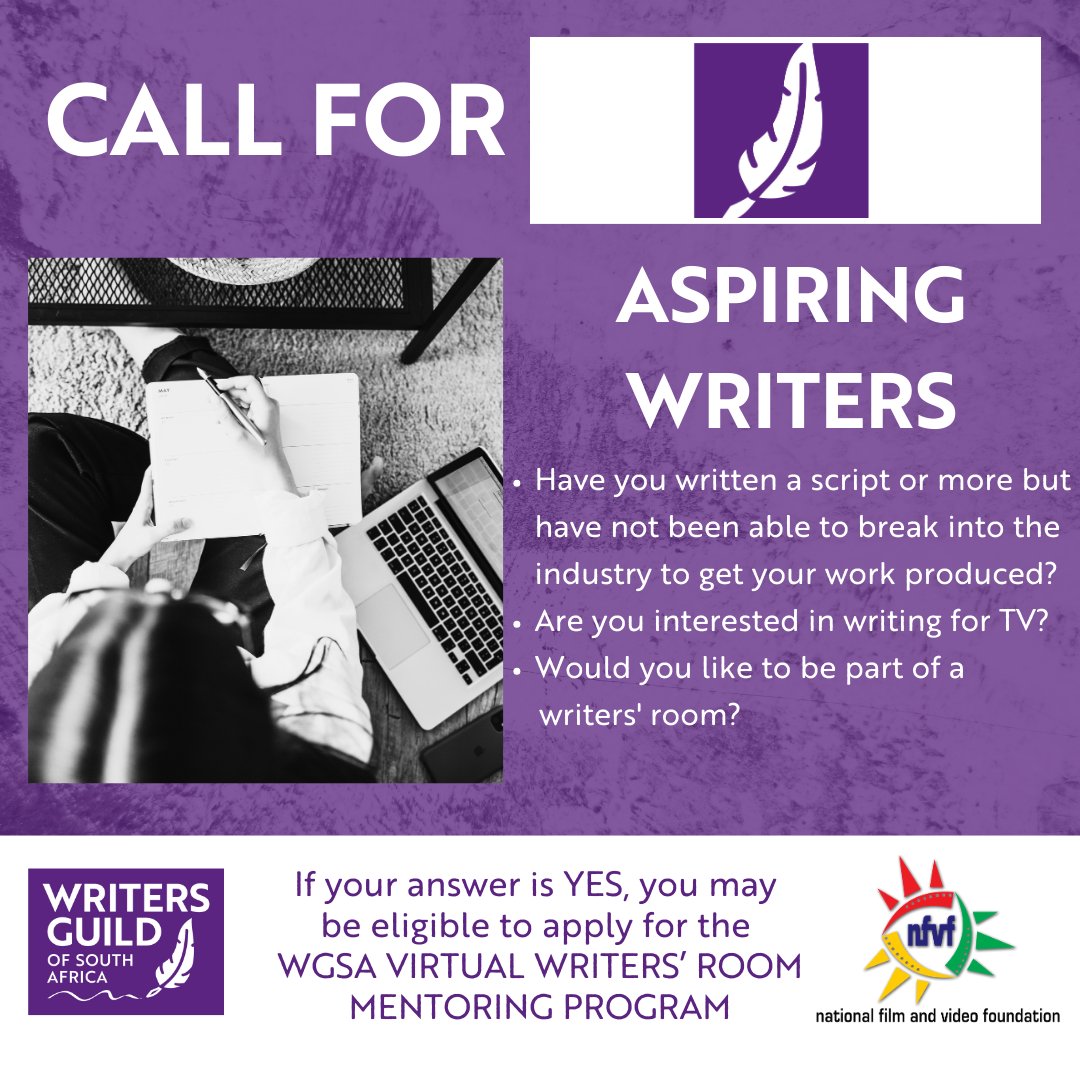 WritersGuild_SA's tweet photo. Sponsored by the NFVF PESP4 Program
𝐂𝐀𝐋𝐋 𝐅𝐎𝐑 𝐀𝐒𝐏𝐈𝐑𝐈𝐍𝐆 𝐖𝐑𝐈𝐓𝐄𝐑𝐒

Follow this link to learn more about the WGSA Virtual Writers' Room:

https://t.co/enTw30QwAa https://t.co/jbo6VpR6ps