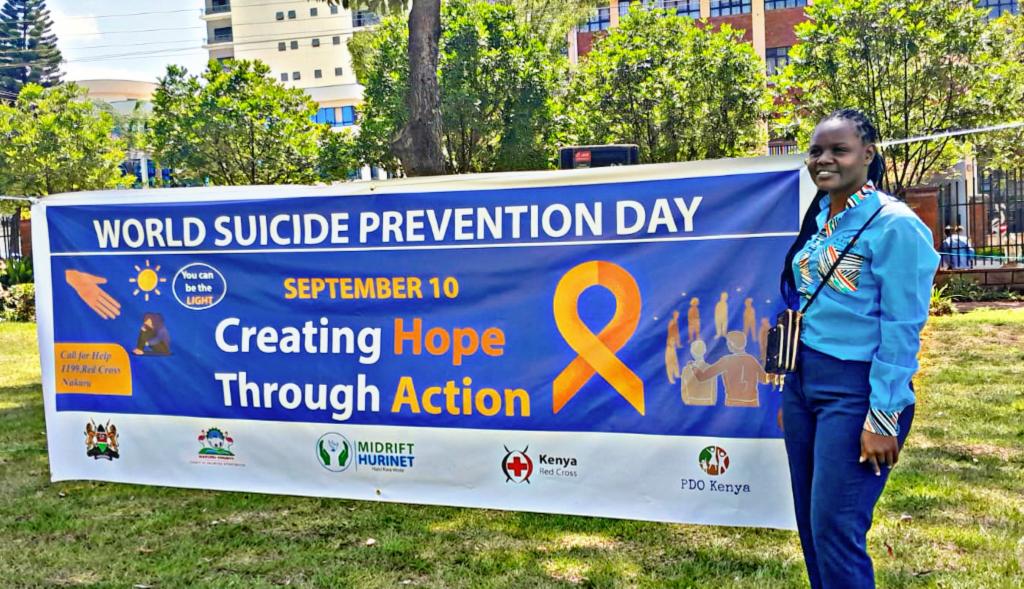 PDOkenya's tweet photo. Today, PDO joined hands with Nakuru County, Department of health services and @Midrifthurinet, in commemoration of World Suicide Prevention and awareness Day at Nyayo Gardens.
#SuicidePrevention #WorldSuicidePreventionDay #mentalhealth https://t.co/tshgVCRlxe