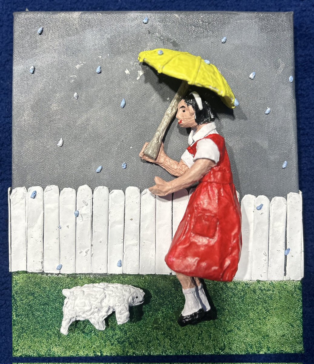 So happy doing this 3D painting.