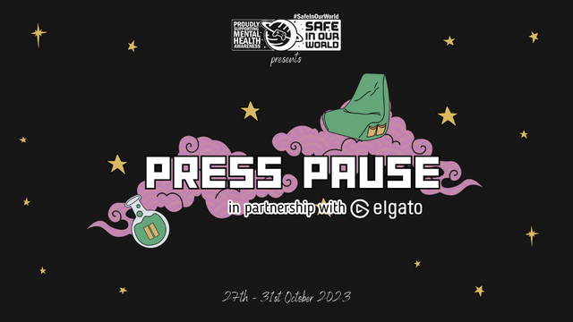 SafeInOurWorld's tweet photo. Press Pause is here! 📣 

This October 27th - 31st we are celebrating our annual fundraiser #PressPause23 in partnership with @elgato ⏯️

🎙️Elgato prizes for fundraisers
✨Custom Game Boy Prizes
🎮Match Funded up to £10k

🧡Register now! - https://t.co/HHHh9yw5a4 https://t.co/Qqv1nZp1sf