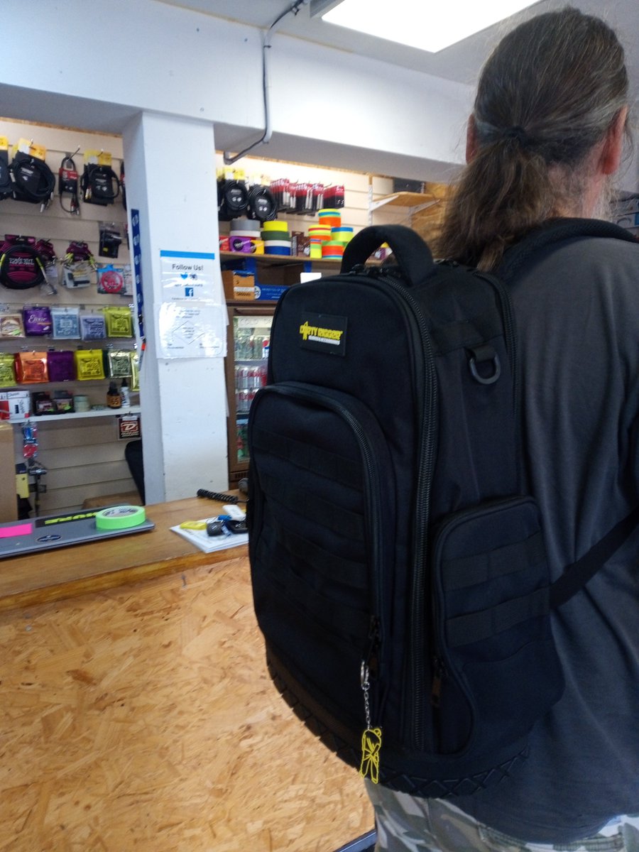OooshTours's tweet photo. We now carry the snazzy new Dirty Rigger Technician's Backpack. Super sturdy with a solid rubber base (great for putting it down in a muddy field!), full of useful pockets and grips / clips etc., plus a dedicated laptop pouch.

Available now for just £52.50+VAT. https://t.co/85FEmh8r3h