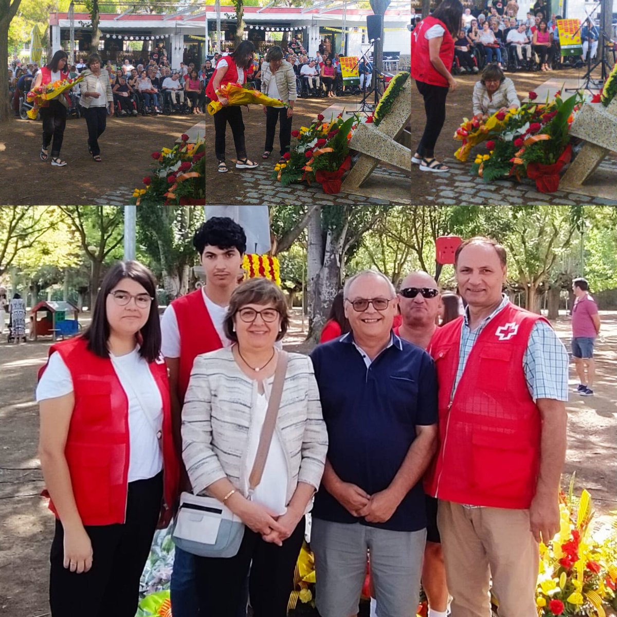 Un any més una delegació de voluntariat de Creu Roja El Pla d'Urgell encapçalada per la presidenta i el vicepresident han realitzat l'ofrena floral al monument de la senyera a Mollerussa dins els actes de la Diada Nacional de Catalunya.

 #DiadadeCatalunya #11S2023