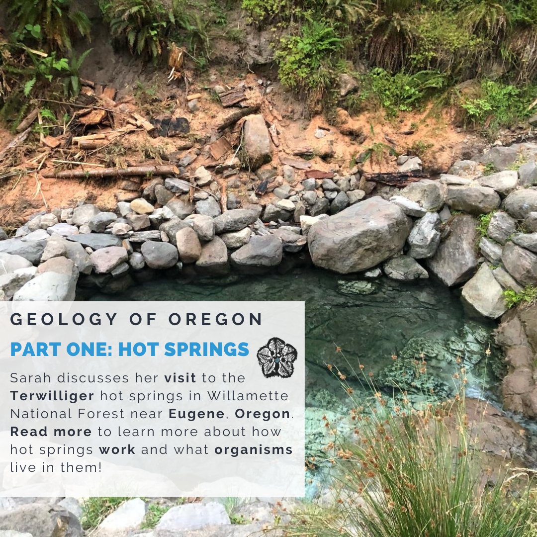 Check out our new series on the #Geology of #Oregon. In this post, Sarah describes her visit to Terwilliger #HotSprings near Eugene, Oregon. Sarah explains how hot springs work and what organisms live in them. Read more here: wp.me/p8kpy9-6JY