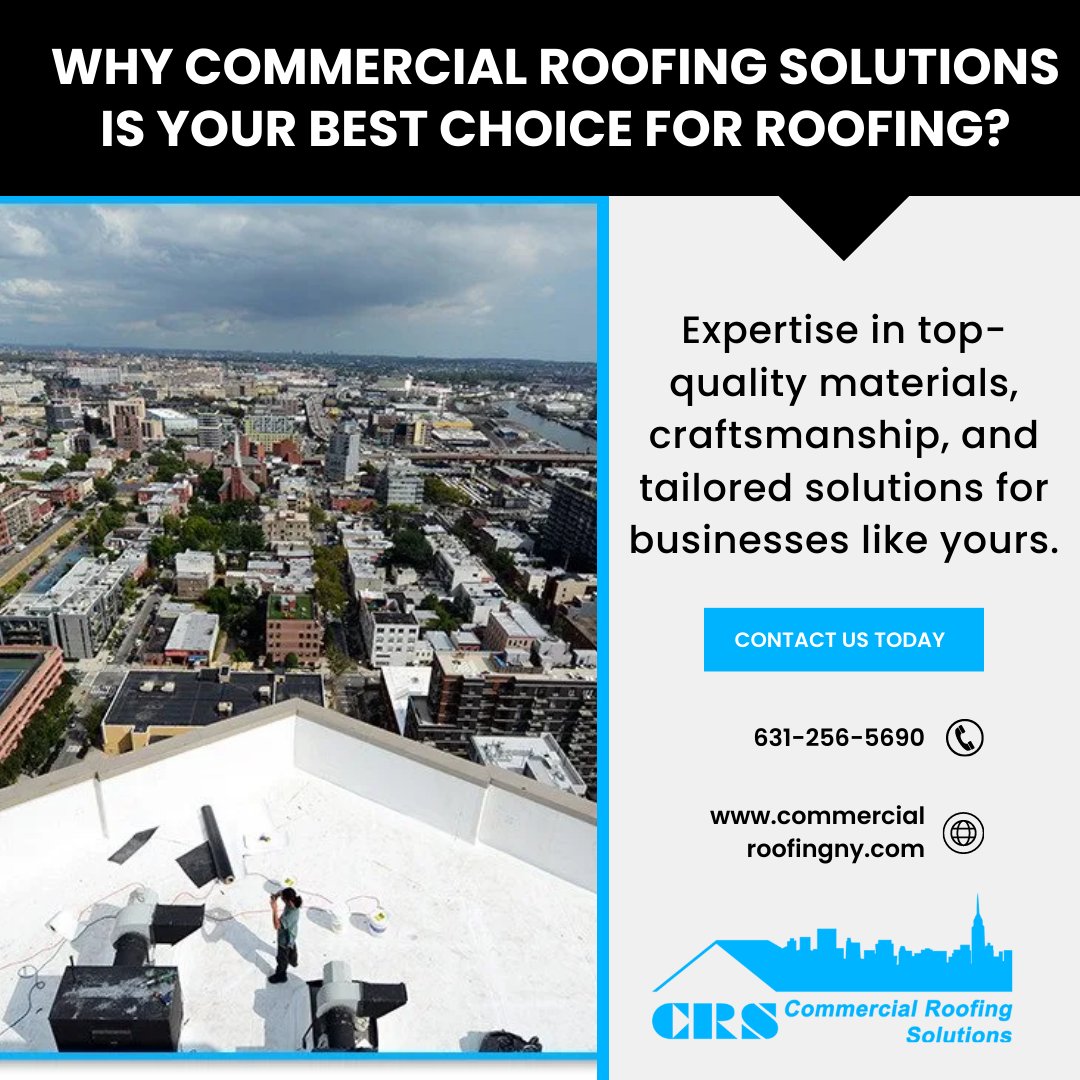 Meticulous detailing, exceptional quality. 👌 That's Commercial Roofing Solutions for you! Invest in us and witness how we revolutionize your business roofing. 

Connect with us now!

☎ Call us now at 631-256-5690 to book an appointment.

#commercialroofingny #roofingcompanies
