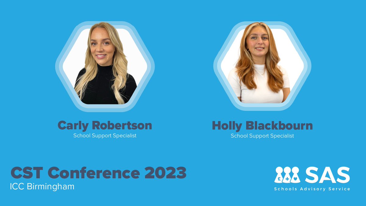 Today is the <a href="/CSTvoice/">Confederation of School Trusts</a> Annual Conference at <a href="/ICC_Birmingham/">The ICC Birmingham</a>!

If you’re attending, why not come and chat to our School Support Specialists <a href="/CarlyR_SAS/">Carly Robertson</a> and <a href="/HollyB_SAS/">Holly Blackbourn</a> to discuss how SAS can help you! 🫵

#belonging