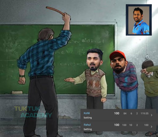 TukTuk_Academy's tweet photo. Betrayal is a sharp dagger that wounds the trust we once held dear.

KL Rahul never expected this from you☹️😡 #INDvPAK https://t.co/vqJpFzP2Ak