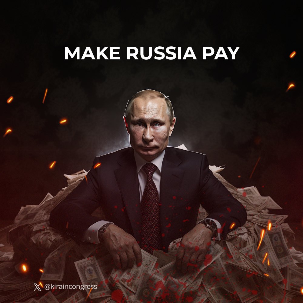 kiraincongress's tweet photo. Estonia plans to be the first EU country to legalize the seizure of sanctioned russian assets this year. If every state would follow the lead, peace and justice would come in no time. https://t.co/X5lbC57vmz