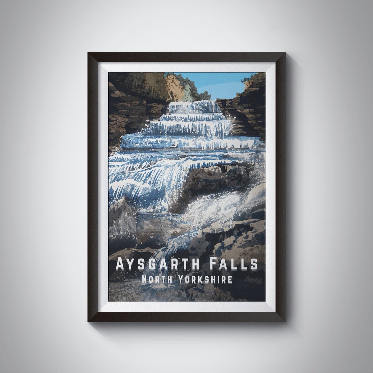 BucketListPrint's tweet photo. @yorkshire_dales We’d love to send you our Aysgarth Falls travel poster to add to the exhibition if you would like one 😃 https://t.co/U4MKpIe2Ep