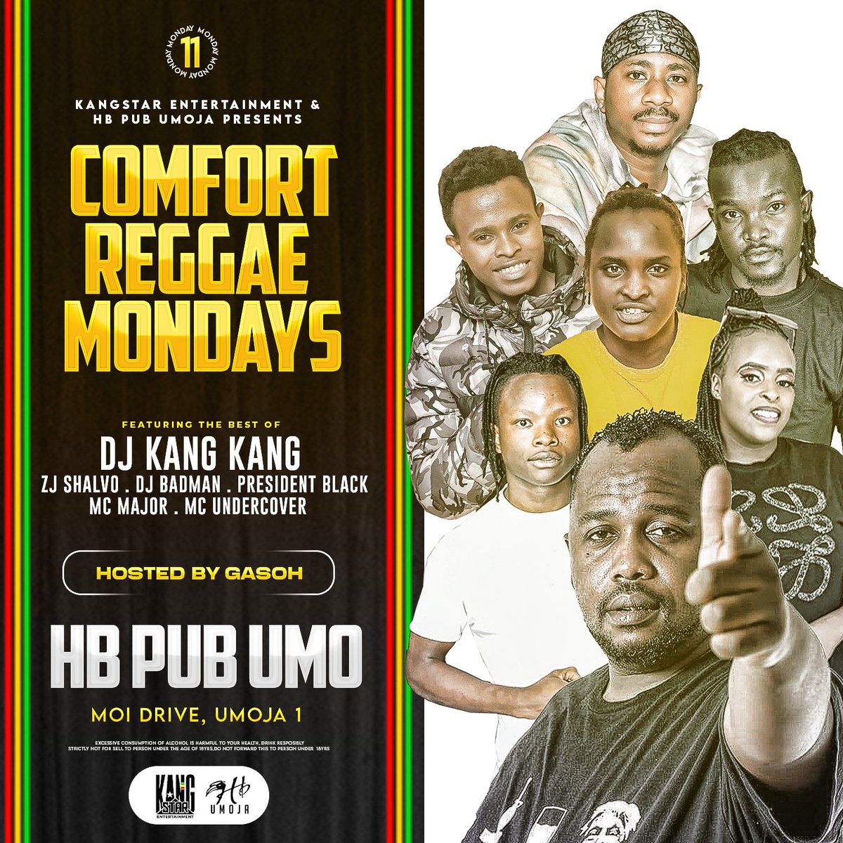 From foundation,Roots n Culture,Reggae Classics to Riddims and dancehall, we have the baddest playlists,mixxes plus your favorite tunes and so much moreee. Join us live tonight hornbill umoja featuring @kangstar_entertainment