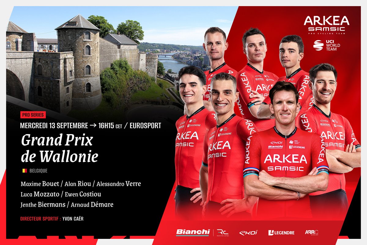 Le Grand Prix de Wallonie aura lieu ce mercredi ! 🇧🇪 L'avant-course avec Luca Mozzato et le directeur sportif 👉 team-arkea-samsic.fr/grand-prix-de-…