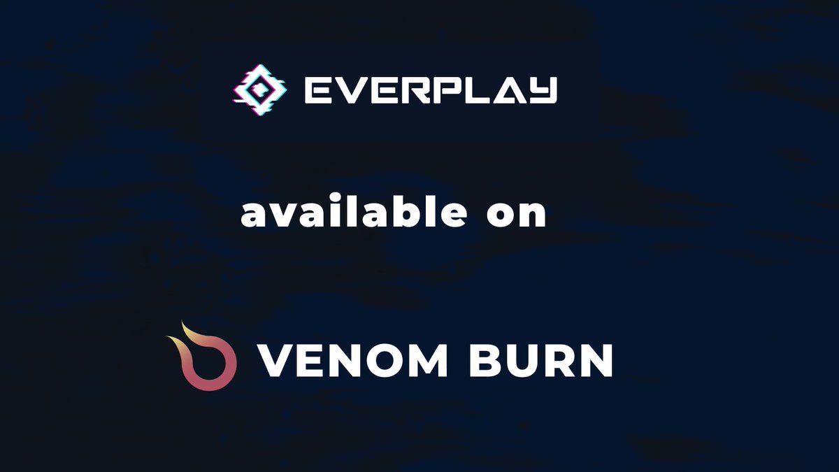 🚀 <a href="/everplaygg/">EVERPLAY</a> is now live on VenomBurn! 
Join us  and let's keep the burn alive together. 🌟

🔥 testnet.venomburn.com/projects

#EverPlay #Venomtestnet #VenomBurn