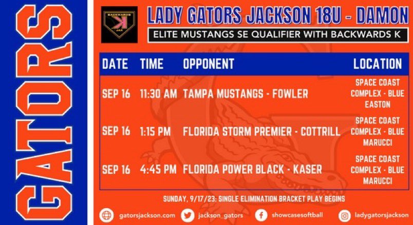 Schedule for this weekend🚨🚨 📍Viera
