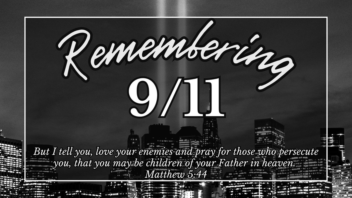 🇺🇸 On the 22nd anniversary of 9/11, we #unite in prayer and reflection with our community. 🙏 Remembering the lives lost, the bravery of first responders, and acts of heroism that emerged from tragedy. 🕊️ As Christ's followers, we stand for love, unity, and peace. 💙 #NeverForget