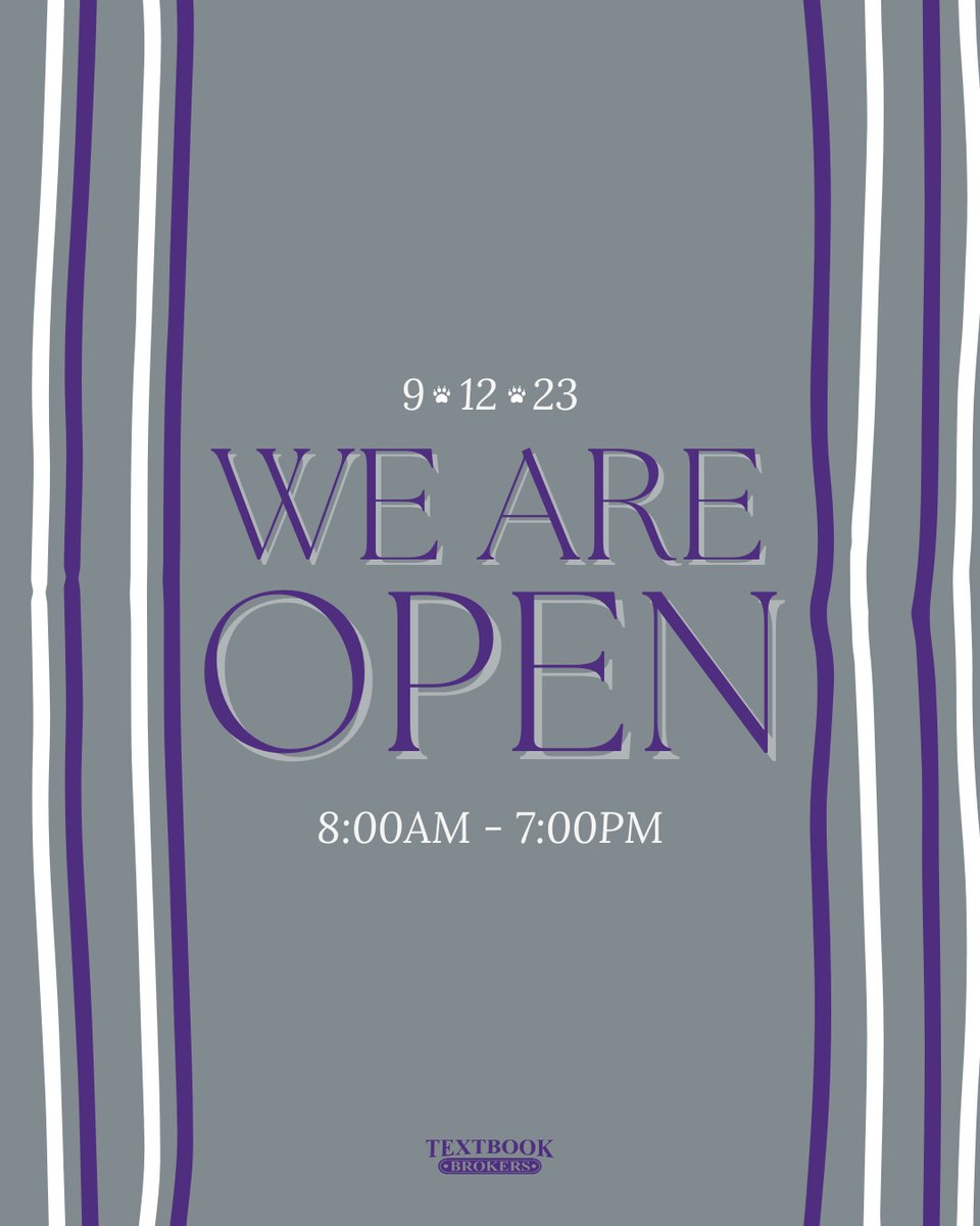TextbookBrokers's tweet photo. Shop today from 8AM - 7PM, or online 24/7 at https://t.co/6oe9iJIDzt!🛒

#UCA #UcaBears #CentralArkansas #BearStrong #UCA23 #Conway #College #UCA24 #UCA2023 #UCA2024 #OurTownOurTeam #UCABound #TbbConway#CBC #CbcMustangs #CBC23 #GoMustangs #CBC24 #CBC2023 #CBC2024 https://t.co/PNMAcwmhZY