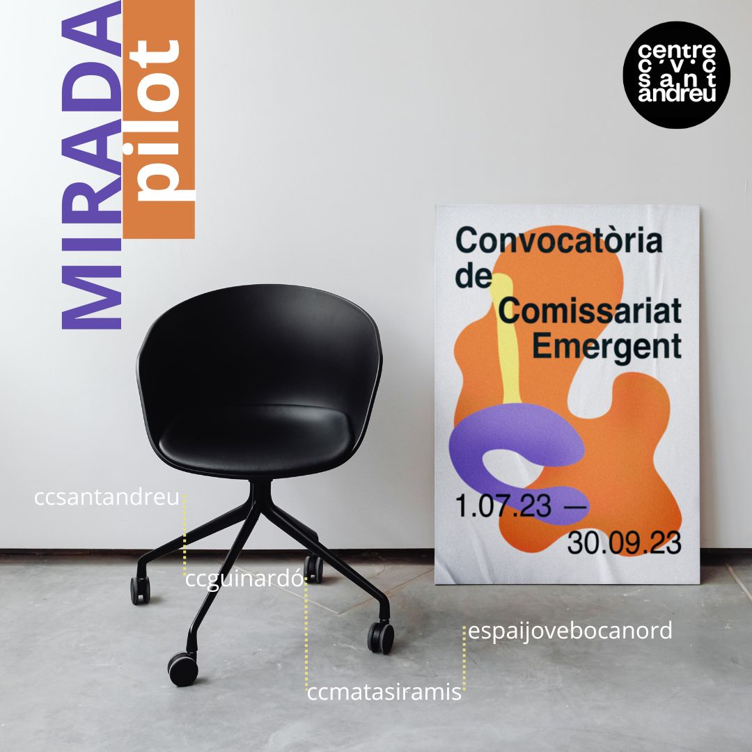 🤔 T'interessa el comissariat? 

👁️‍🗨️ MIRADA PILOT és un projecte col·laboratiu del <a href="/CCSAndreu/">CC Sant Andreu</a>, @Matasiramis, <a href="/ccguinardo/">Centre Cívic Guinardó</a> i <a href="/BOCANORD/">Espai Jove Boca Nord</a> per fomentar el comissariat emergent 👉 ow.ly/UNRE50PJ8ZN