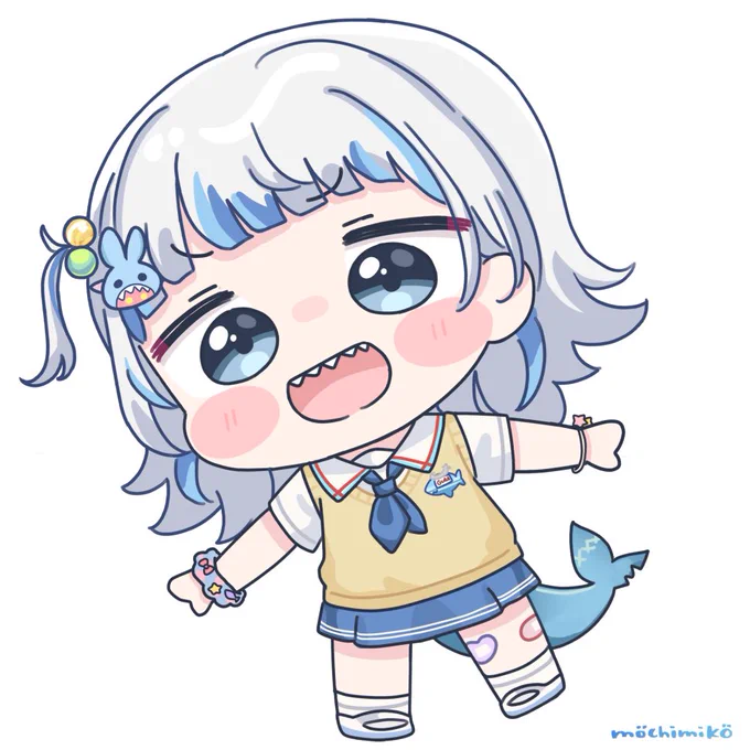 シャーーク新衣装かわぃー#gawrt#shark101 