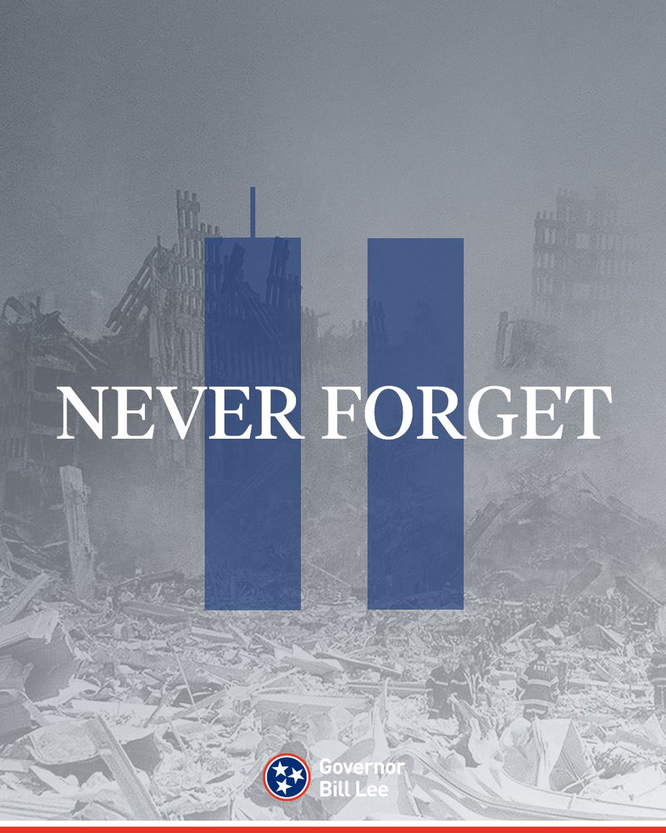 We will never forget the heroic first responders &amp; innocent lives lost 22 years ago on 9/11. 

Today, we pray for the families forever changed by this tragedy &amp; honor the members of our nation’s Armed Forces who continue to protect the freedoms we hold dear.