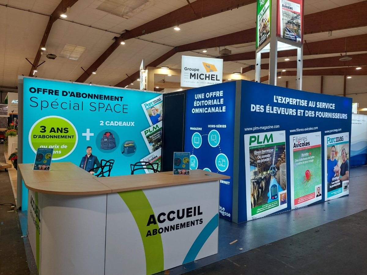 L'équipe de PORCMAG vous accueille dès demain matin au <a href="/SPACERennes/">SPACE</a> sur le stand ELO PRESSE, hall 5 - allée D - 101. Profitez d'offres d'abonnement exceptionnelles pendant les trois jours du salon, avec de très belles remises et cadeaux très pratiques!