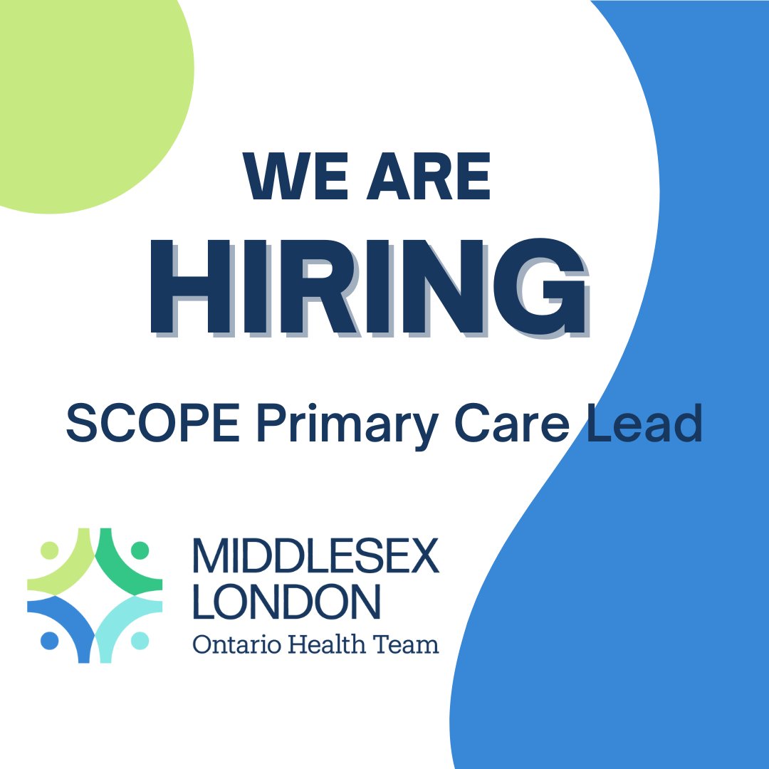 We seek an exceptional primary care leader to work effectively with our staff, members, and stakeholders in the SCOPE model's planning, implementation, and sustainability.

For more details and to apply, please visit the below link:
 thamesvalleyfht.ca/careers/