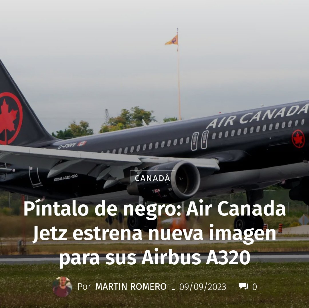 Pilotocob's tweet photo. #AirCanada presentó su nuevo esquema para aeronaves de #Jetz, su filial de vuelos charter de primera clase. La #aerolínea deja el esquema en blanco y opta por un fuselaje negro, en armonía con los automóviles Porsche que utiliza para pasajeros VIP en el aeropuerto.
📸aviacionline https://t.co/3ZE4VMy2X9
