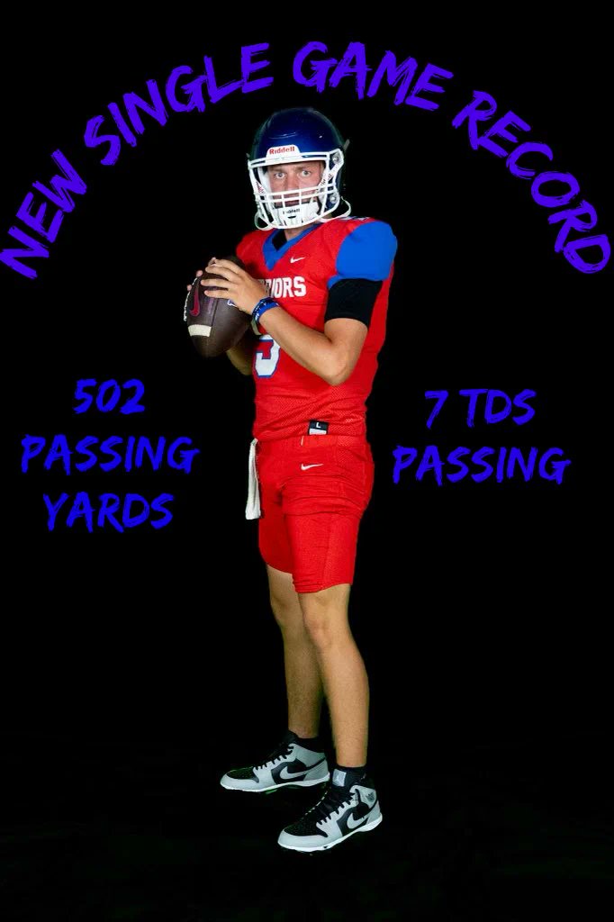 @sfitz_840whas, what is this guy doing throwing for over 500-yards, completing over 72% of his attempts, and tossing 7-TD's all N 1 night? The Eminence Warriors, following an 0-11 '22 record, R sitting at 4-0 in '23? Questions will B answered tomorrow on kentuckyprepgridiron.com.