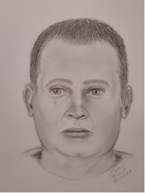 RCMPNB's tweet photo. Update, Sept. 11, 2023: Police have now obtained a composite sketch of the individual, and are hoping that the sketch may help identify him. If you recognize the person in the sketch, please contact the RCMP at 506-575-6200, https://t.co/NM3vbyKalu #Tilley https://t.co/GAT5YfQK3N