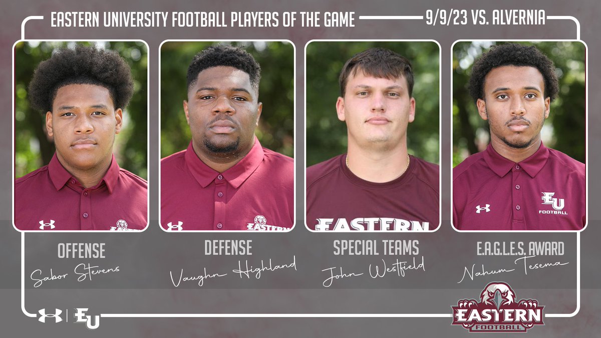 Eastern University Football tweet media